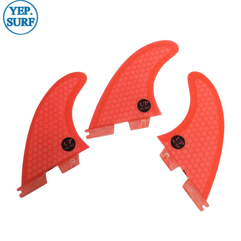 

2019 News fins Surfboard FCS2 G3/G5/G7 fins White/Red/Blue color Honeycomb Fibreglass fin Tri fin set