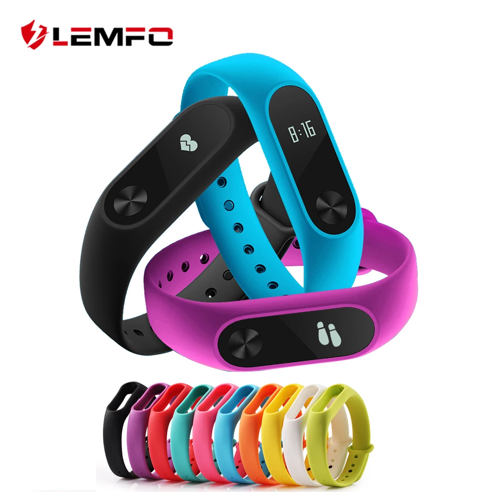 LEMFO умный Браслет аксессуары для Xiaomi mi 2 ремешка Band браслет силиконовый сменный