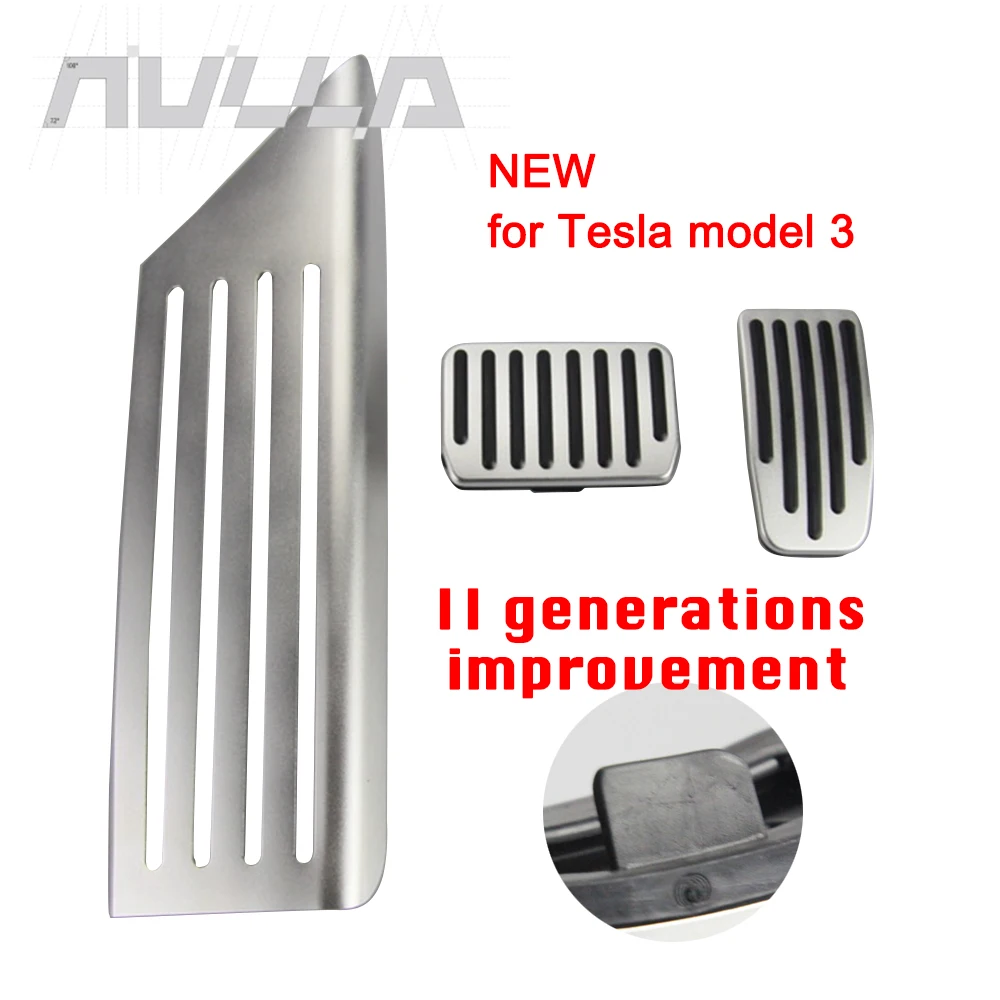 Набор автомобильных педалей для Tesla Model 3 из алюминиевого сплава Акселератор ног