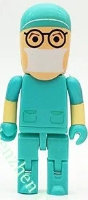 2 KRY креативные милые медсестра USB флэш-накопитель стоматолог флешка, подарок Пластик мини высокое Скорость U диск 2,0 4 GB/8 GB/16 GB/32 GB/64 GB - Цвет: 2