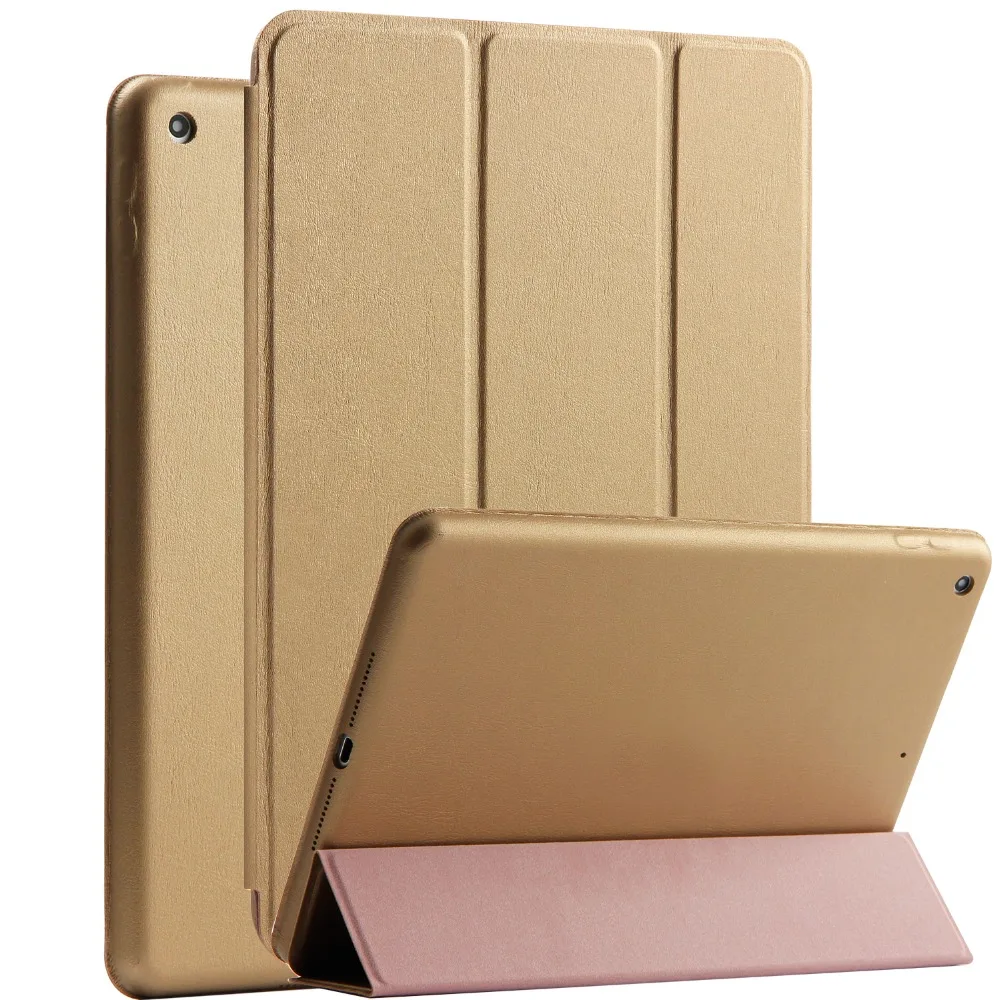 Case for New iPad 9.7 inch 2017.2018 protectr Ultra-thin PU leather Magnetic Cover Magnet wake up sleep model A1822 safe | Компьютеры и