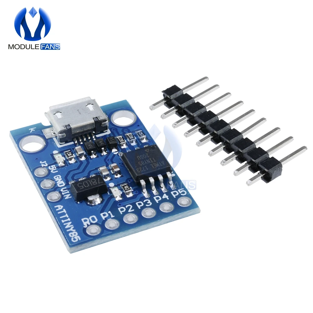 Макетная плата микроконтроллера ATtiny85 Kickstarter щит модуль для Arduino IDE 500mA 5V регулятор