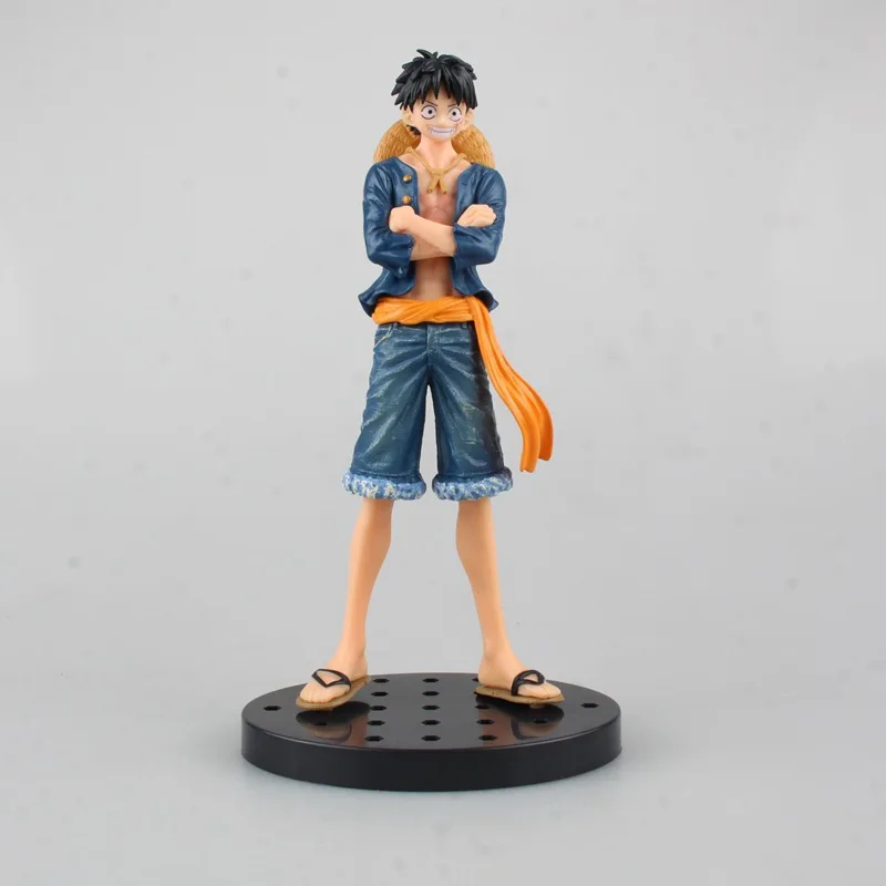 

Anime One Piece Jeans Monkey D Luffy PVC Action Figure Collectible Model Kids Toys Doll 18CM