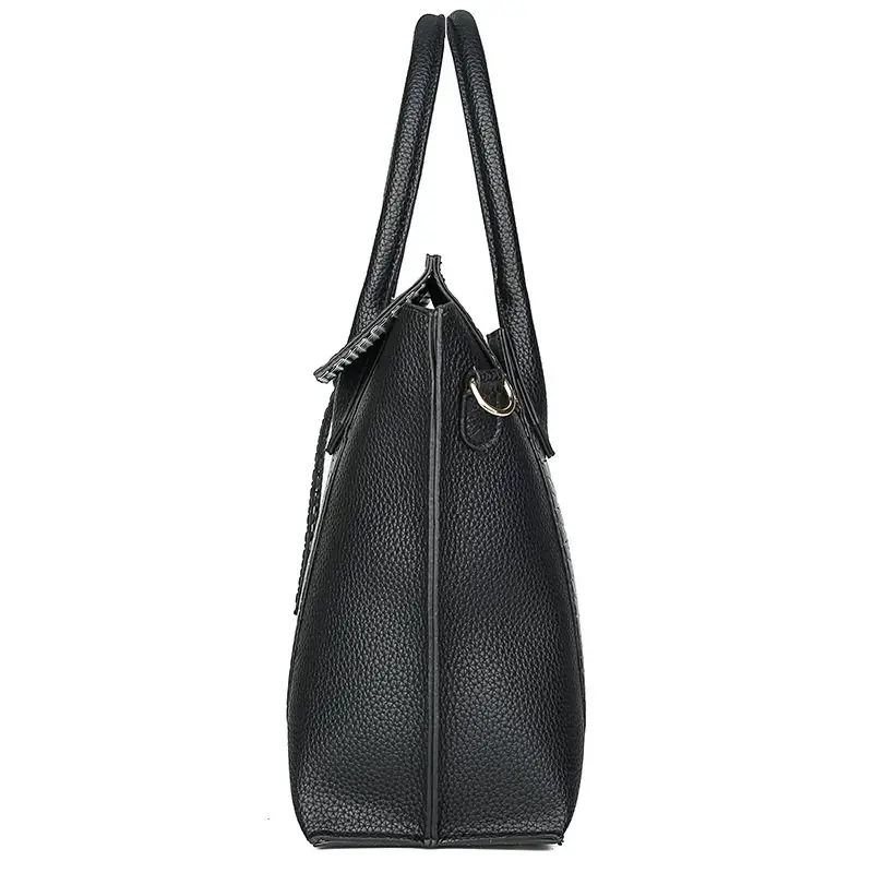 Drand дизайнерская женская сумка из крокодиловой кожи тоут черного цвета большая