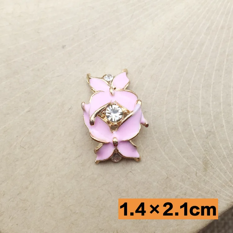 14x21 мм арочная форма эмаль кристалл украшение горный хрусталь кнопка в плоской