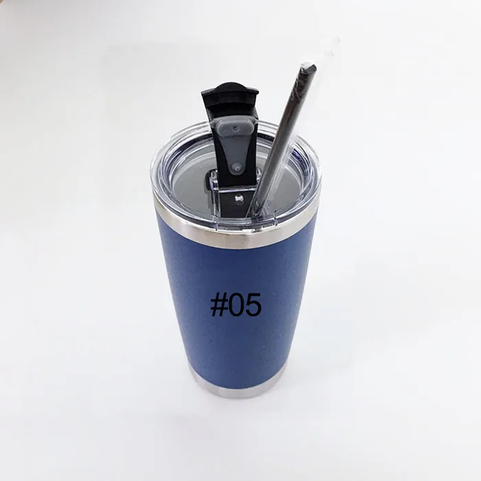 20oz Tumblers 05 Пустой 20 унций винный стакан с соломинкой из нержавеющей стали с двойными стенками с вакуумной изоляцией кружка персонализированный Тощий стакан Прямая поставка - Цвет: 20oz Tumblers 05
