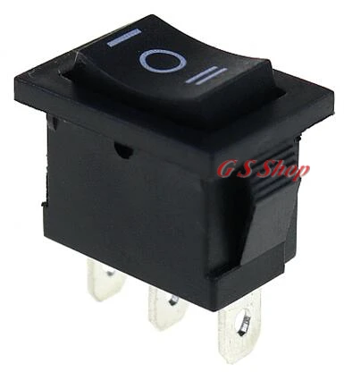 black On-Off -On 1 шт. KCD1 2PIin 3Pin Лодка Автомобильный кулисный переключатель 6A/10A 250 V/125 V AC красный желтый зеленый синий черный кнопка Лучшая цена KCD1 - Цвет: black On-Off -On