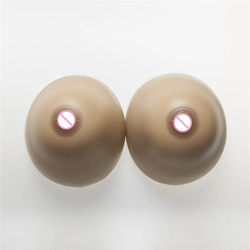 

12Kg/pair Biggest Silicone Breast Form Brown Classic Round Artificial Boobs Breast Enhancers Super Cup Silicone Fake Boobs