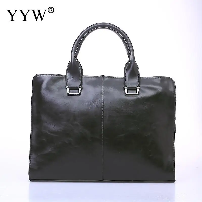 black Мужской деловой портфель, мужская сумка, портфель с ручкой сверху для мужчин, черная сумка из искусственной кожи, чехол для мужчин, ts - Цвет: black