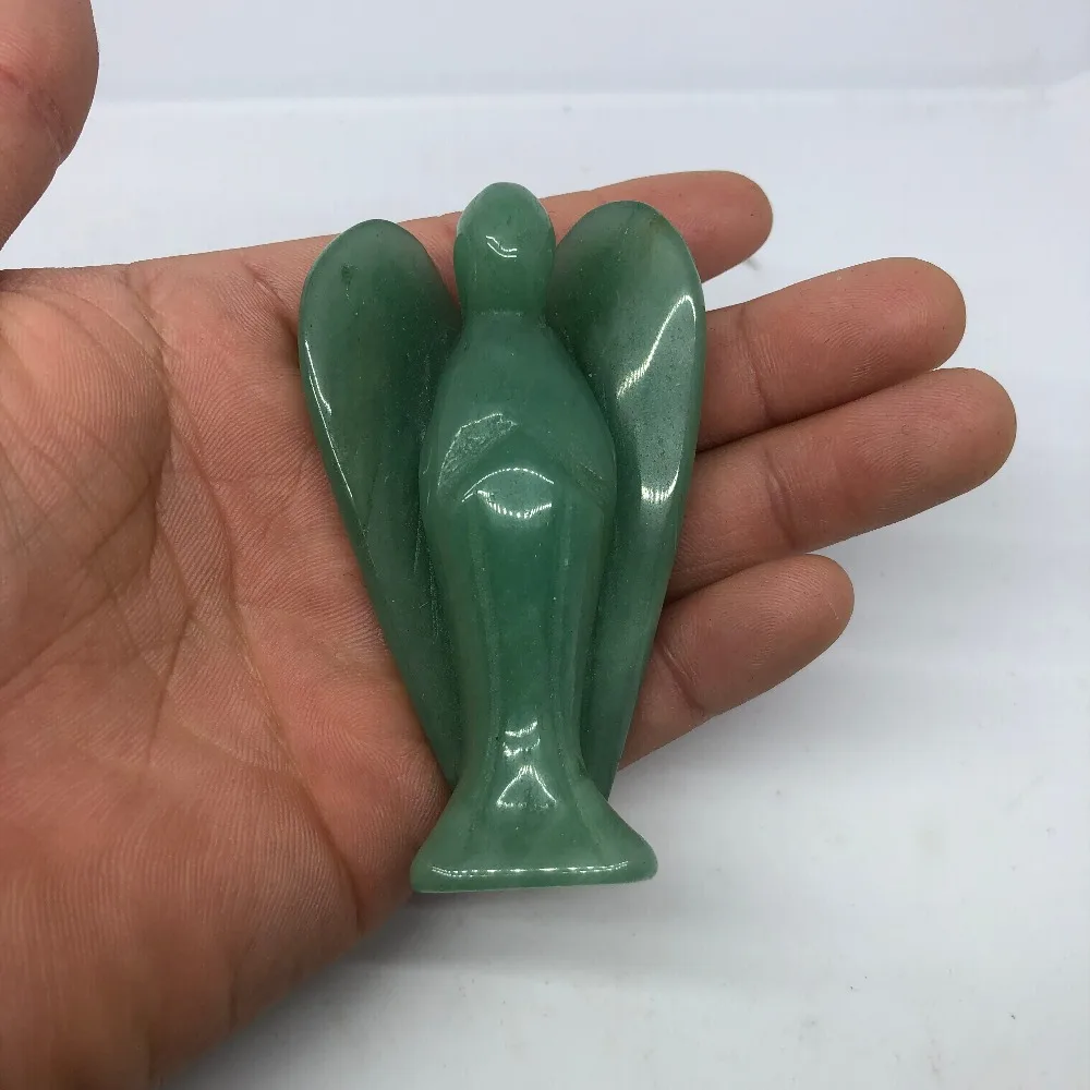 Натуральный кварцевый кристалл donglin нефрит ручное долото ангела камень для
