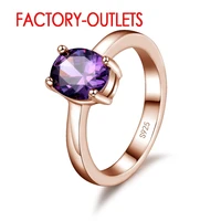 925 sterling silver wedding ring romantic fashion jewelry cubic zirconia prong setting women girls 6 designs
