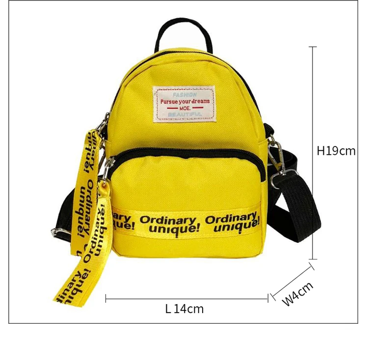 Новый мини рюкзак в Корейском стиле с буквенным принтом милые студенческие сумки