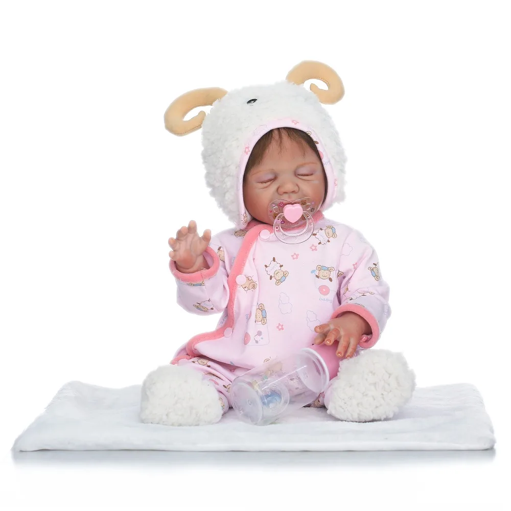 50 см полный корпус мягкий силиконовый Reborn спящие младенцы кукла игрушки как