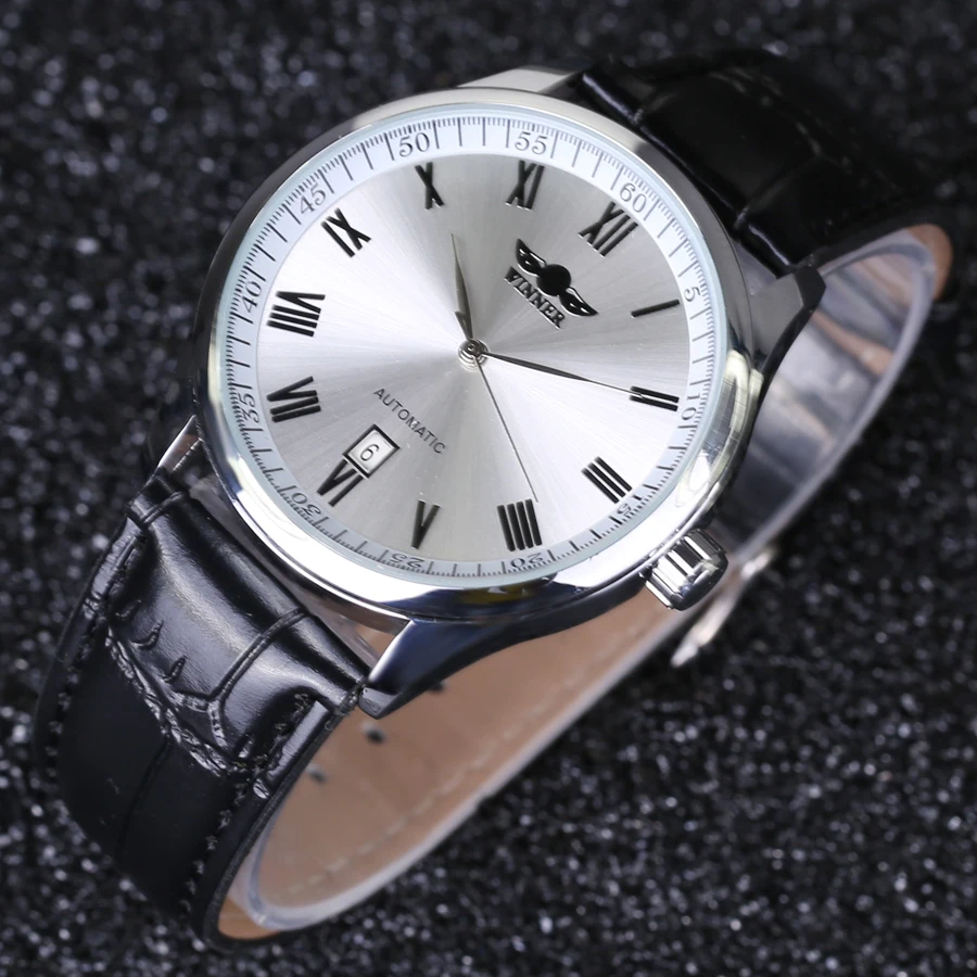 Часы наручные Winner Мужские механические брендовые Роскошные автоматические с