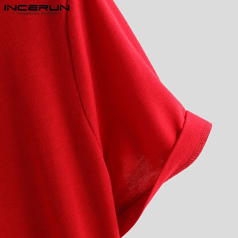 INCERUN, мужской комбинезон, комбинезон, Одноцветный, облегающие брюки, уличная одежда, короткий рукав, тренировка, хип-хоп спортивный костюм, Комбинезоны для мужчин