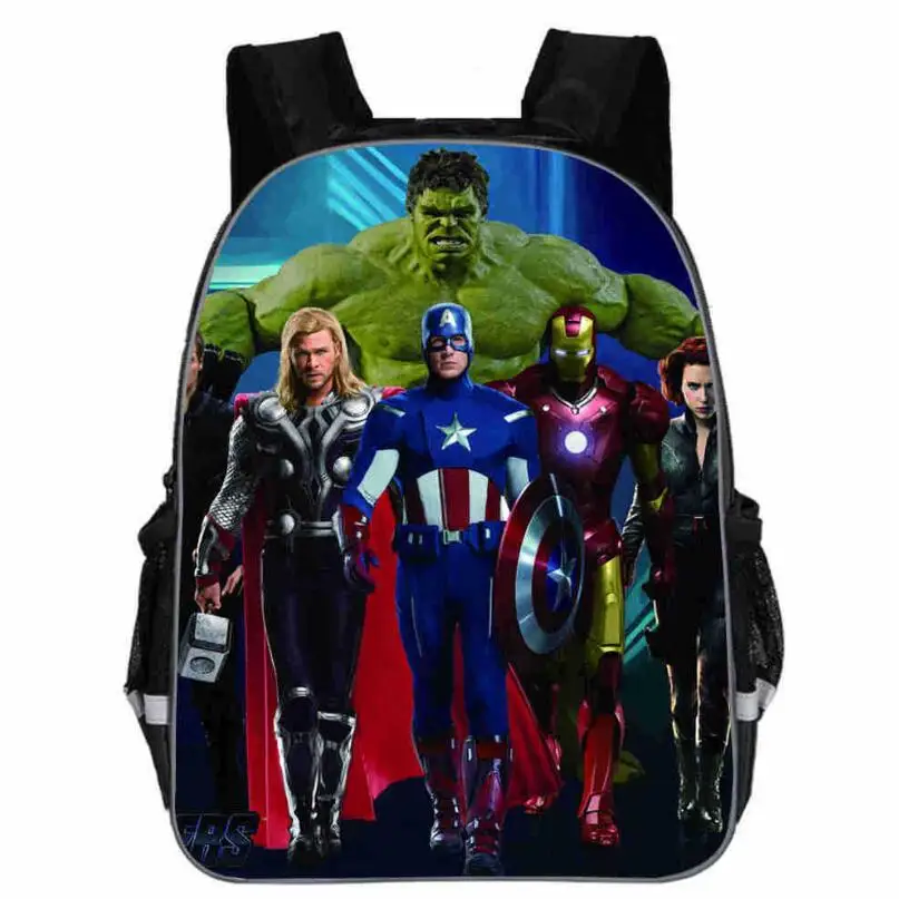 Mochila школьная Детская сумка рюкзак с Мстителями для детей принтом бесконечных