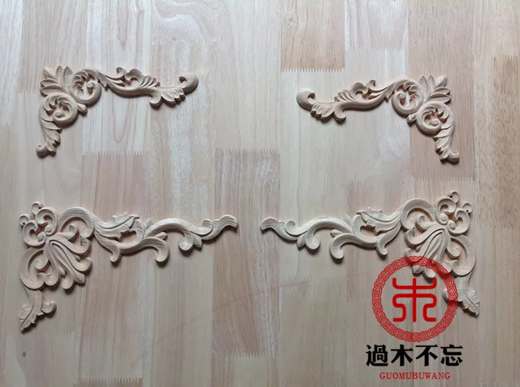 

Don't forget the wooden Dongyang wood carving wood European floral background wall wardrobe furniture door window applique Flowe