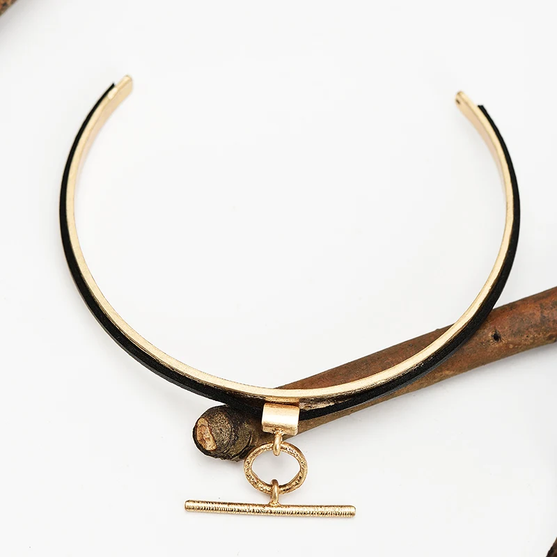 Женское Ожерелье-чокер из цинка ожерелье под античное золото Готическая цепочка