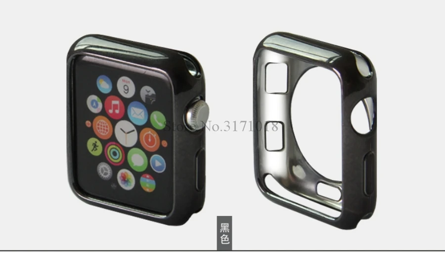 Ультра-тонкий мягкий ТПУ ремешок для часов чехол для Apple Watch серии 1/2/3/4/5 40 мм 44 крышка чехол бампер Shell для наручных часов iWatch, чехол s 38 мм 42 мм