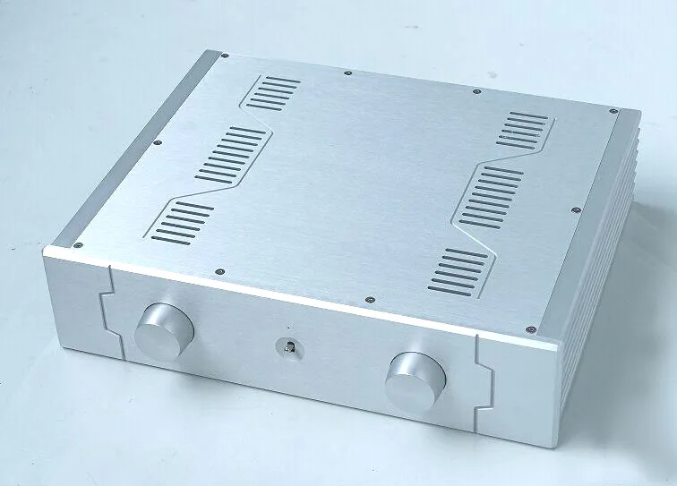 

BZ4310D Silver Power Amplifier All Aluminum Chassis / Audio Amp Enclosure / Pre-Amp Box DIY Case 430MM*105MM*340MM