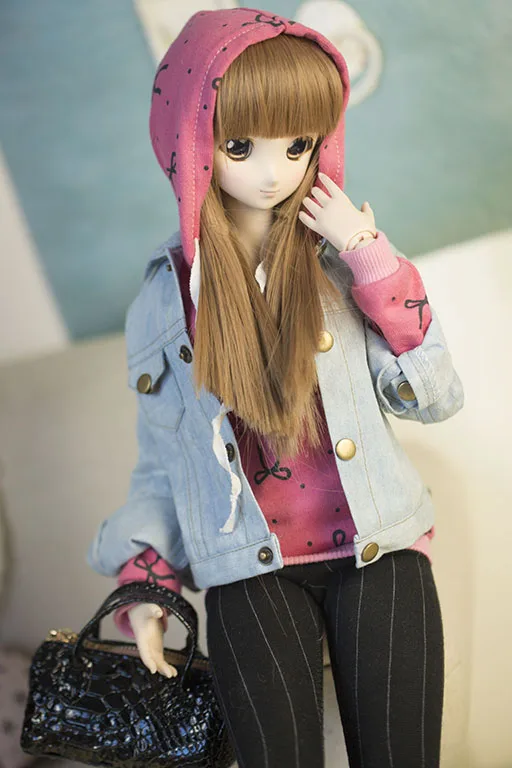 1/4 1/3 1/6 SD10 SD13 мальчик девочка женщина aod dod msd Yosd sd bjd Кукла одежда пальто Джинсовая куртка ED81