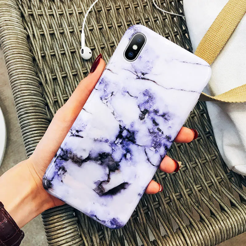 5492 Moskado Роскошный Мраморный чехол для iPhone XS Max 7 8 6 6S Plus X XR XS гранитный камень текстура чехол для телефона мягкий IMD силиконовый чехол - Цвет: 5492