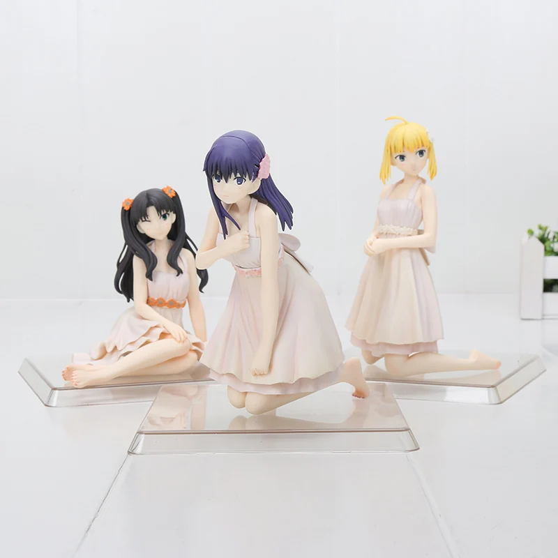 12-16 см Ночное платье Fate Stay Ver. Экшн-фигурка Сакура из ПВХ Saber Tohsaka Rin &amp Marvel