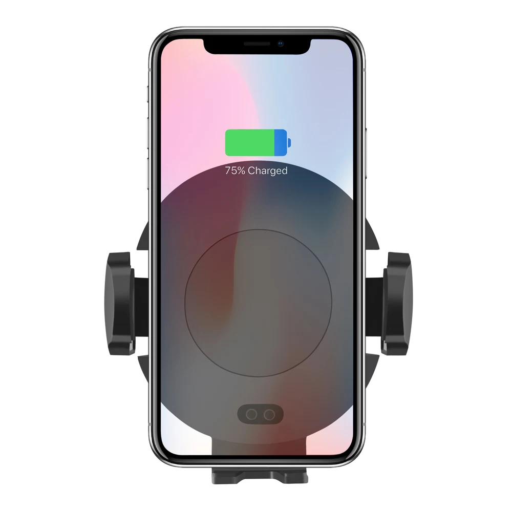 10 Вт Qi автомобильное беспроводное зарядное устройство для iPhone Xs X samsung S10 S9 Xiaomi Mi автоматическое зажимное Быстрое беспроводное зарядное устройство Автомобильный держатель для телефона