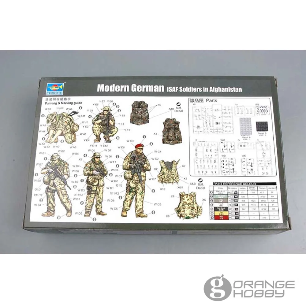 OHS Trumpeter 00421 1/35 современные немецкие солдаты ISAF в Афганистане миниатюрная сборка
