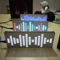 diy led digital music spectrum display kit module diy touch big size 225 segment led equalizer music spectrum sound waves kit