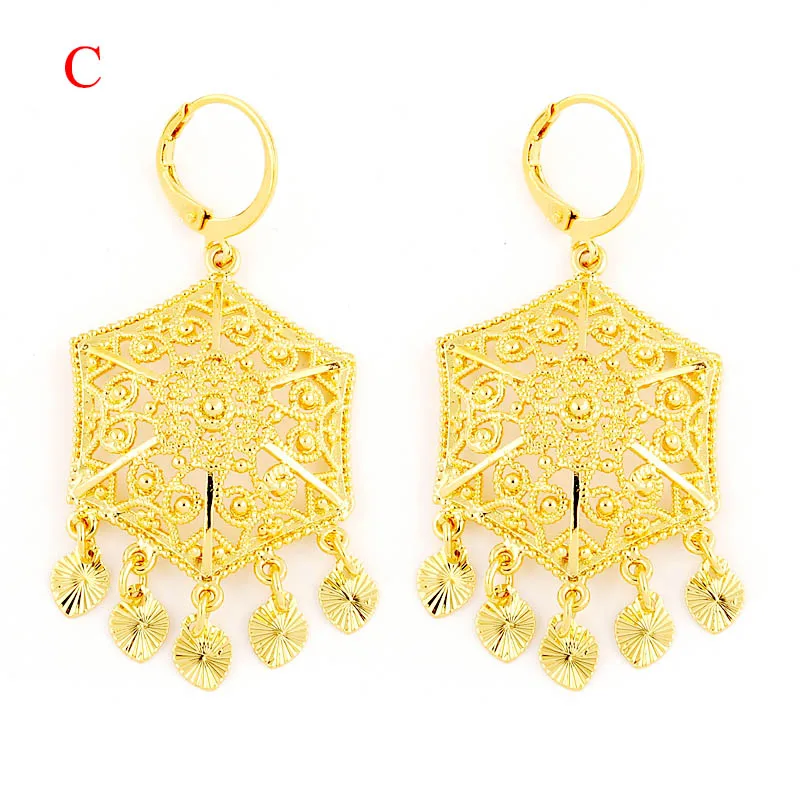 JHplated Африка серьги для женщин/девушка в арабском эфиопском стиле ювелирные