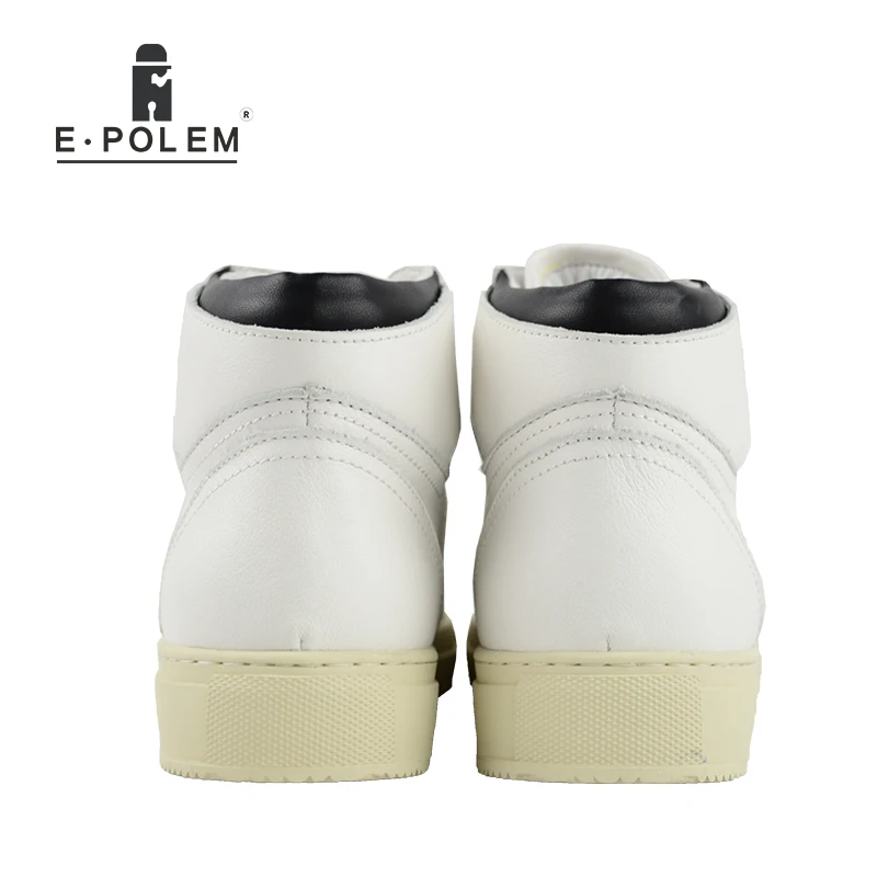 

Fashion Men Boots British Style Brogue White Boots Genuine Leather Ankle Lace Up Casual Men White Motorcycle Shoes New