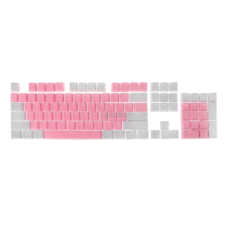 Полупрозрачный двойной выстрел PBT 104 KeyCaps с подсветкой для вишни клавиатура MX