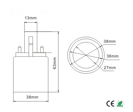 (SPL-088-L9) 100 шт./лот 2 контакта G23 на E27 адаптер гнезда лампы E26 Адаптер держателя |