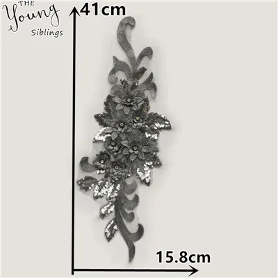 High quality 3D Flower Lace Collar DIY Embroidery Applique Neckline Sewing Fabric Decorative Clothing Accessories Scrapbooking