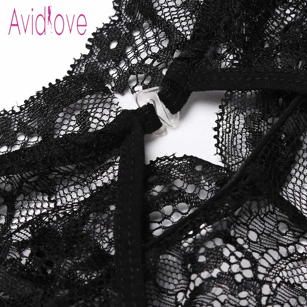 Avidlove сексуальный комплект нижнего белья женское нижнее белье кружевной сетчатый