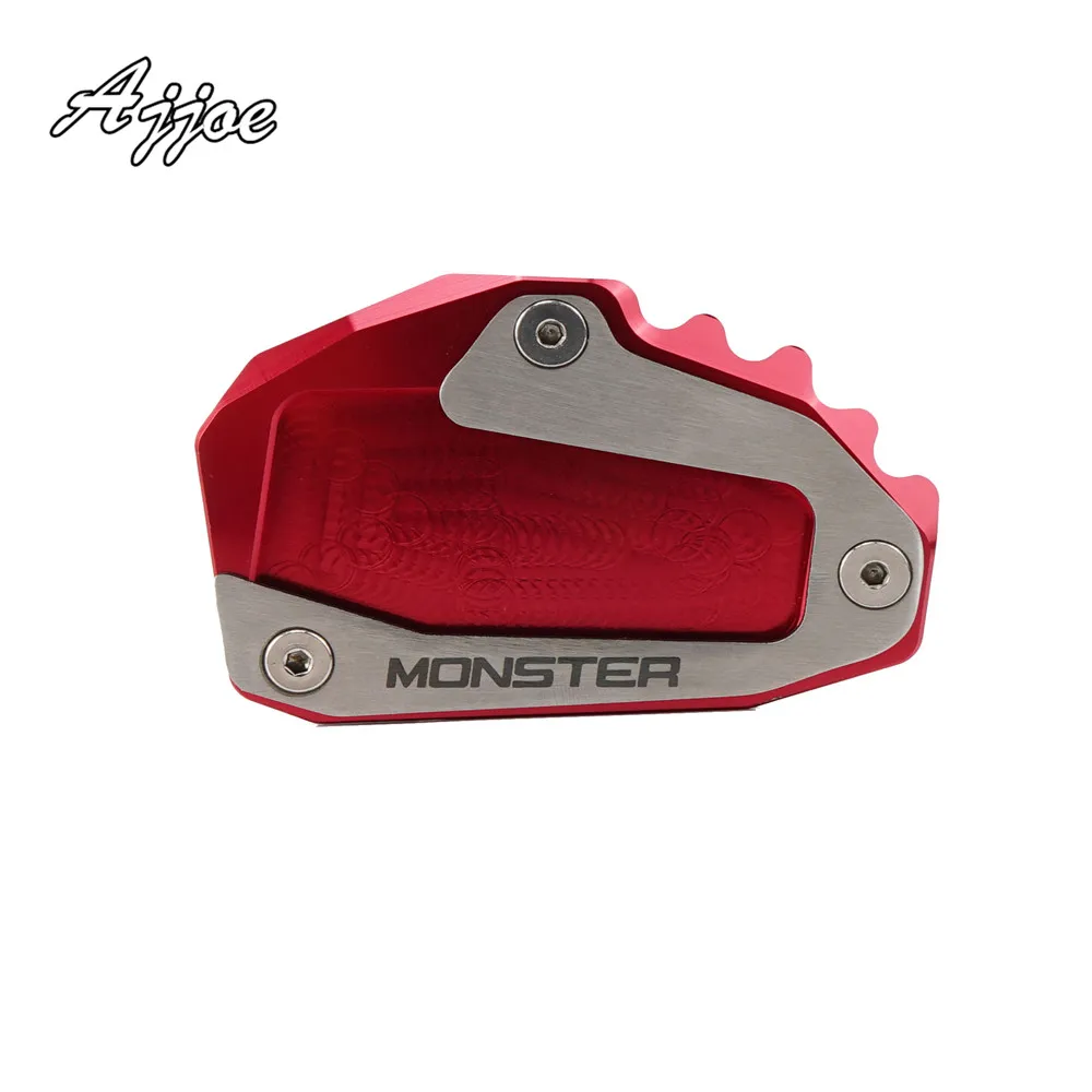 Боковая подставка для мотоцикла, выдвижная ножная пластина для Ducati Monster 696 795 797 Monster821 - Цвет: Red