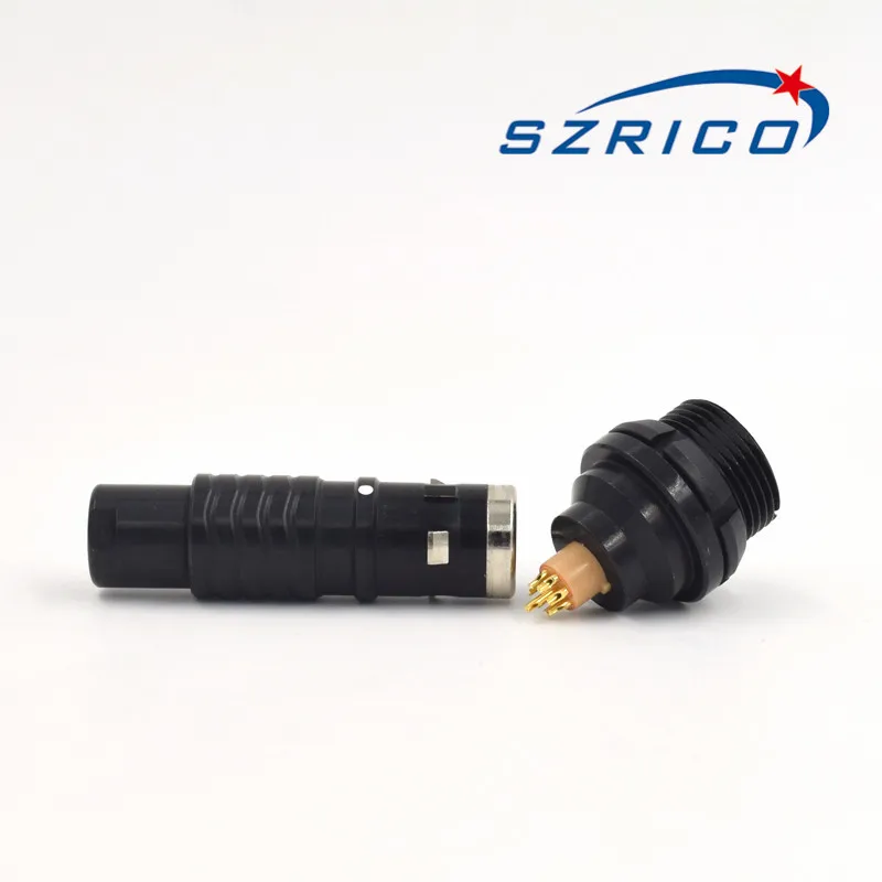 M14 Push Pull самоблокирующийся RC FGG 0K прямой штекер мужской 2345679pin круглый