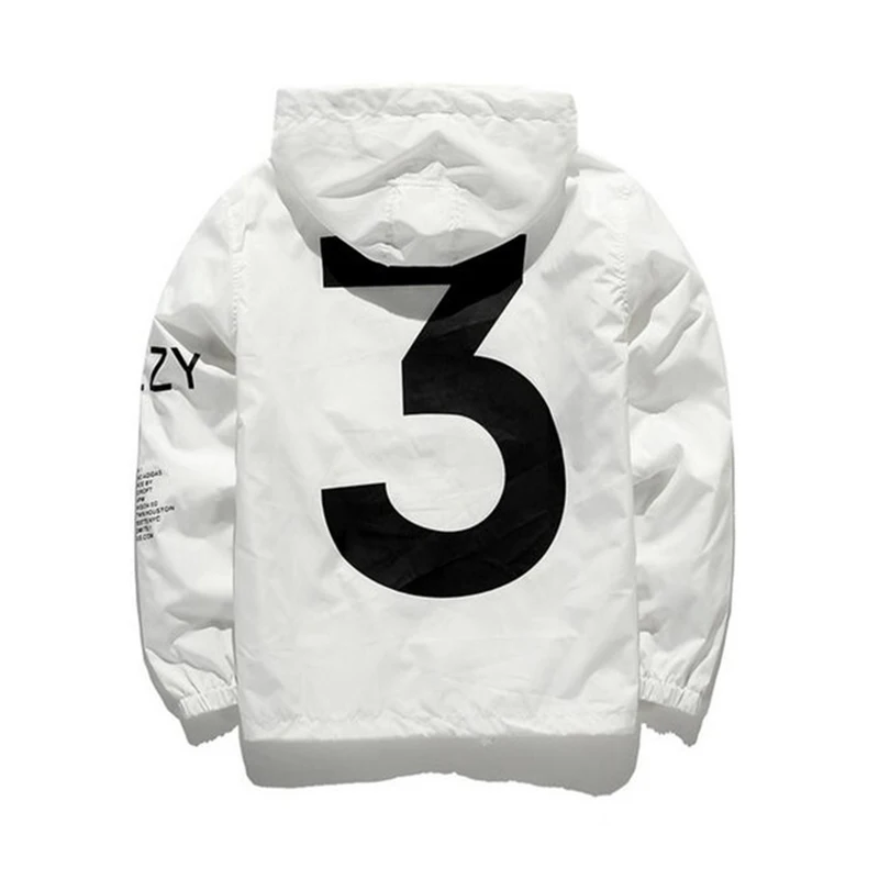 

New 2019 Hot Selling Kanye West Y3 Season 3 Windbreaker Men Women Hip Hop Jacket Fashion Outwear