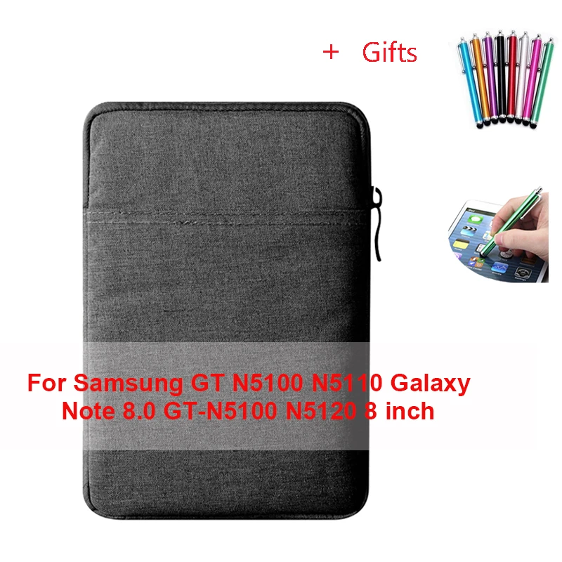 For Samsung N5100 Чехол для планшета samsung Tab A 8,0 Galaxy Note 8,0 GT-N5100 N5120 SM T380 T385 SM-T380 чехол из закаленного стекла+ ручка - Цвет: For Samsung N5100