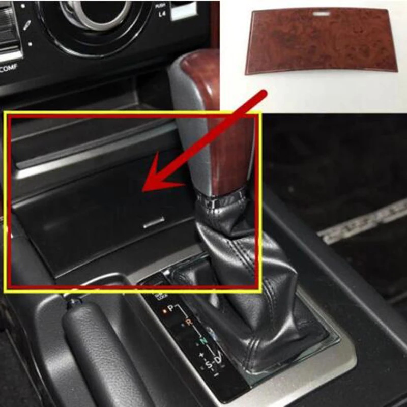 

For Toyota Land Cruiser Prado FJ150 2010-2017 ABS Plastic Inner Gear Shift Storage Box panel Frame Cover Trim Accessories 1pcs