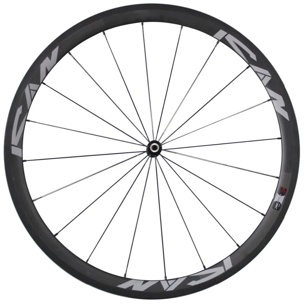 ICAN 700C carbon wheels 38mm clincher 23mm width road bike wheelset novat ec hubs with Sap im spokes basalt brake surface | Спорт и