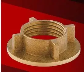 2pcs brass 2шт = 1 комплект медная и Кепка пластиковая крепежная гайка кран фиксированная ножная насадка Трубная гайка и колпачок 4 в dn15 - Цвет: 2pcs brass