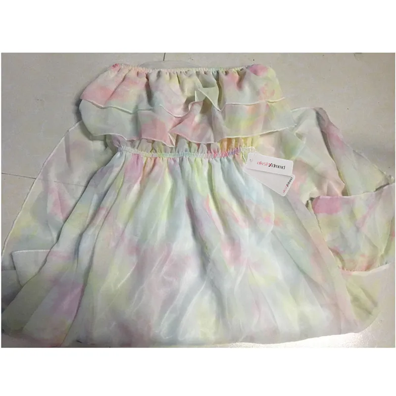 Шифоновое пляжное пикантное платье женские асимметричные платья без бретелек с