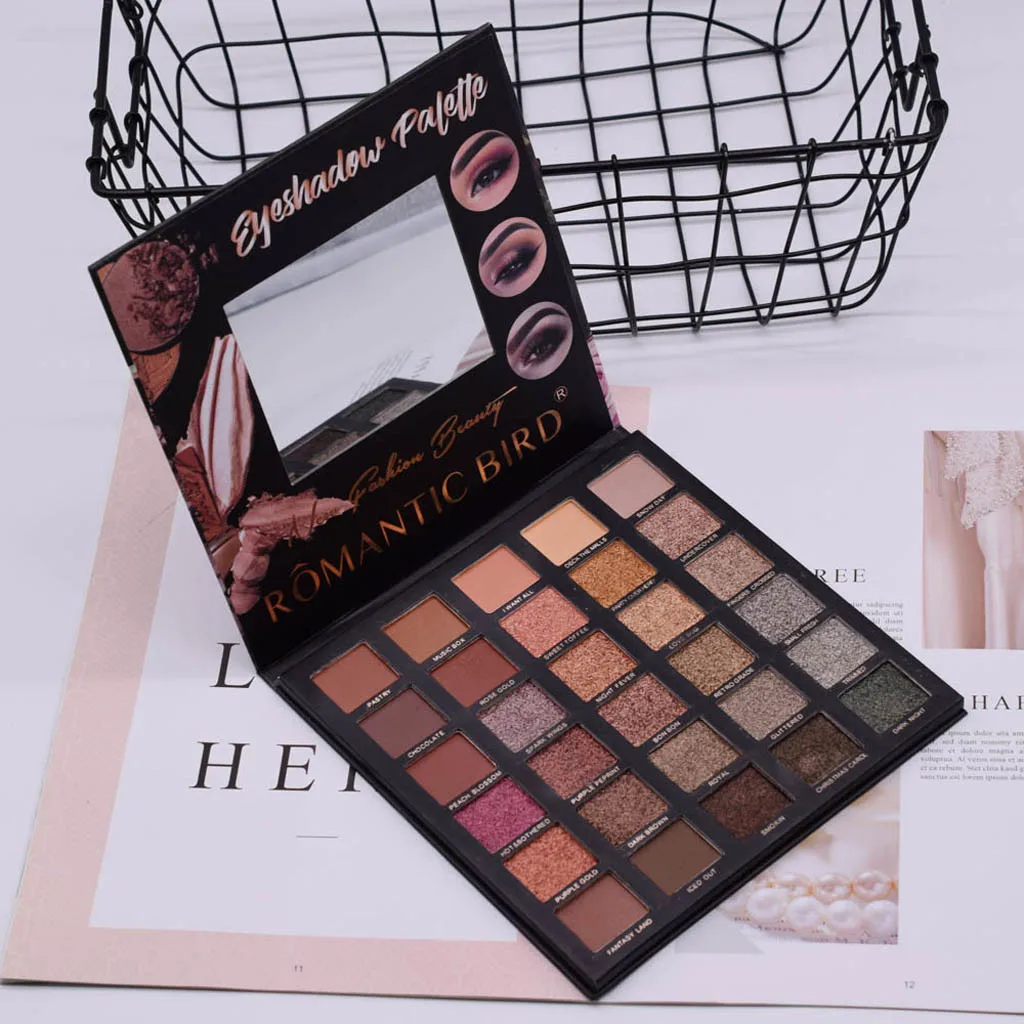 30 Цвет блеcтящие тени для век для макияжа Палитра пигментов Shimmer Metallic тени картофельное пюре тени для век Палитра теней для век
