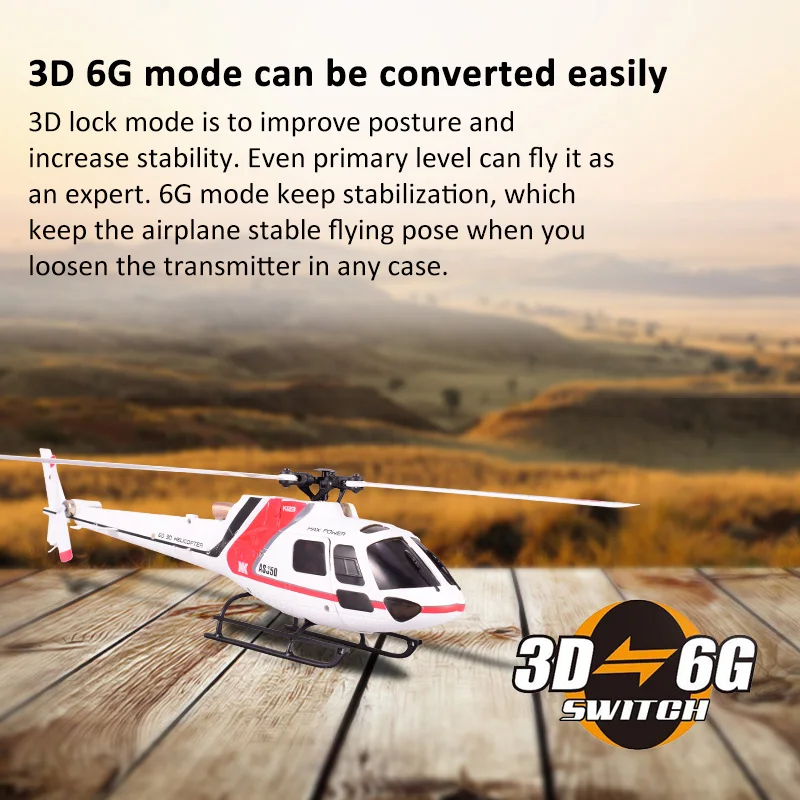 Wltoys XK AS350 K123 6CH 3D 6G пульт дистанционного управления игрушка бесколлекторный р/у вертолет RTF с передатчиком совместим с FUTABA S-FHSS