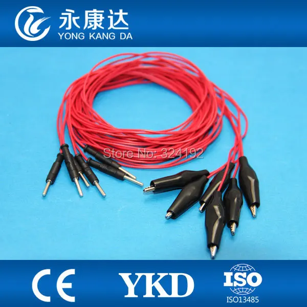 10 шт./упак. красные проводки для мозга медицинских Cup EEG cord TPU cable CE & ISO13485