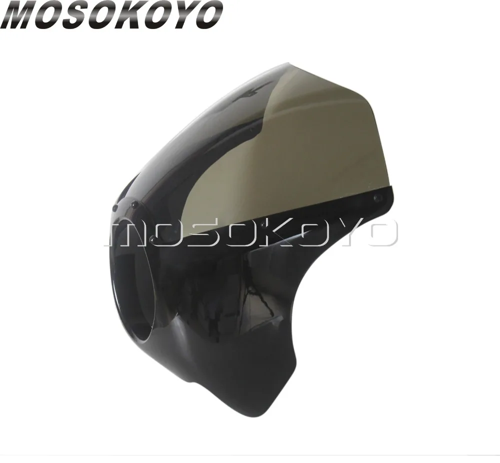 Мотоцикл 5,7" вырезанная фара обтекатель для Harley Sportster 883 Touring Dyna LowRider Street Fat Bob FXD заказное ветровое стекло