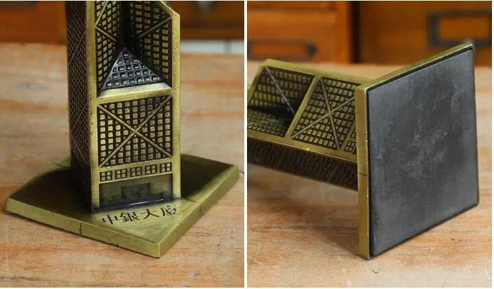 10-дюймовая ретро-скульптура в виде здания металлический корпус Китайская Башня