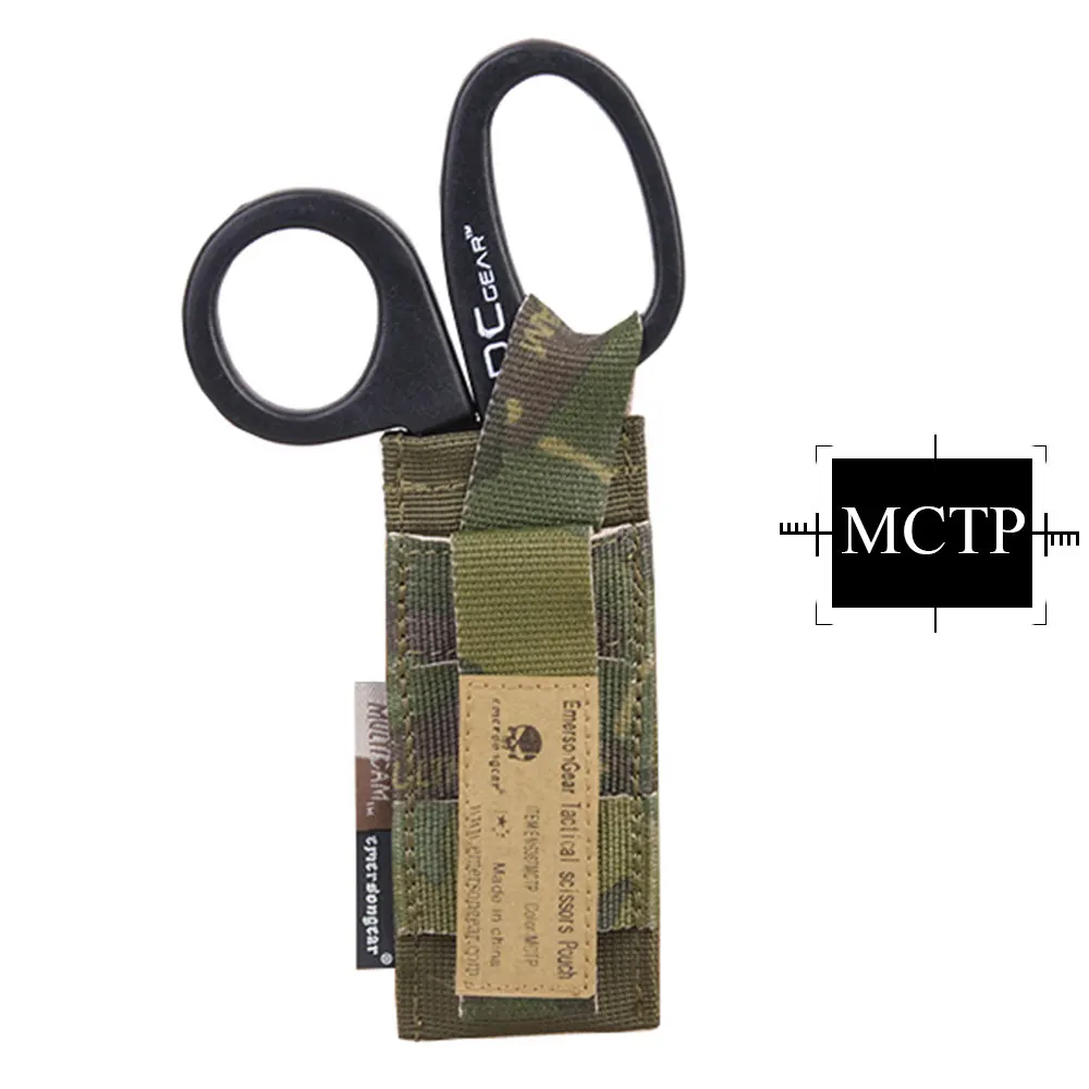 EMERSONGEAR сумка для ножниц держатель ножниц Тактическая Molle сумка для ножниц страйкбол военная Боевая сумка мультикам черный EM6367